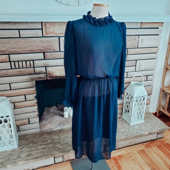 Vintage 1980's sheer dress - Picture 2 of 7